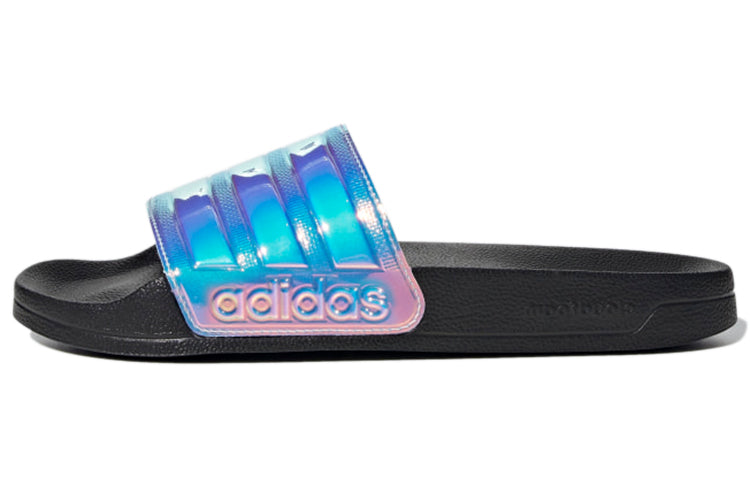 アディダス adidas Women's Adilette Shower Slides "Core Black/Iridescent" FY8178