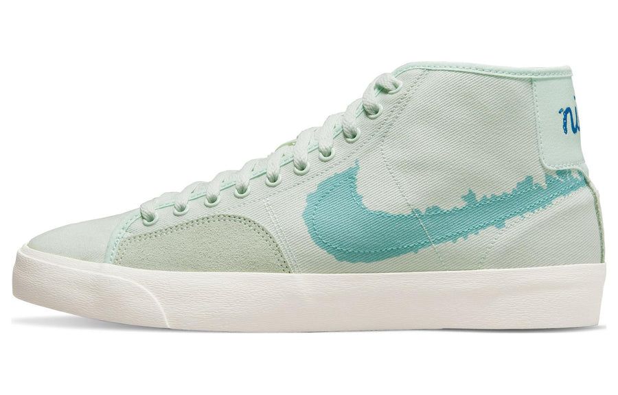ナイキ ブレーザー Nike SB Blazer Court Mid Premium "Barely Green/Barely Green/Sail/Boarder Blue" DM8553-300