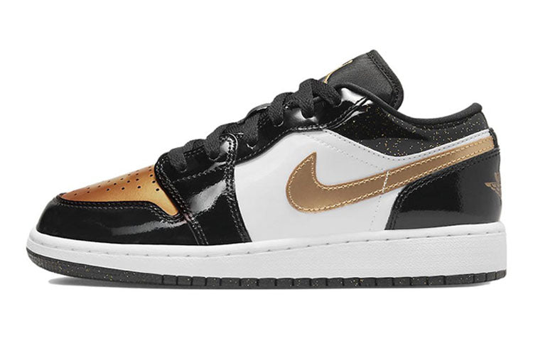 エアジョーダン1 Nike GS Air Jordan 1 Low SE "Black/White/Metallic Gold" DR6970-071
