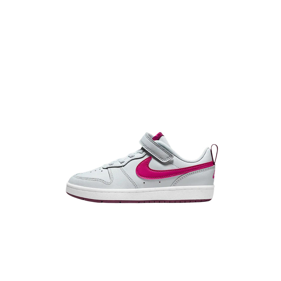 ナイキ Nike PS Court Borough Low 2 "Pure Platinum/Sangria/Pink Prime" BQ5451-015