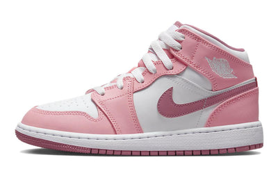 エアジョーダン1 Nike GS Air Jordan 1 Mid "Coral Chalk/White/Desert Berry" DQ8423-616