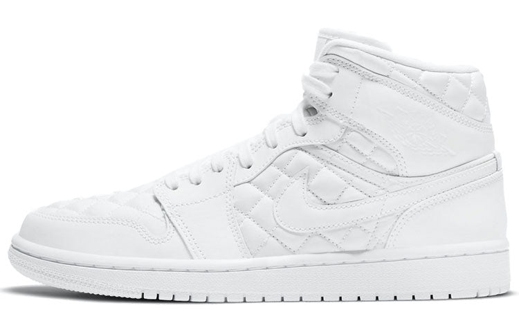 エアジョーダン1 Nike Women's Air Jordan 1 Mid "Quilted White" DB6078-100