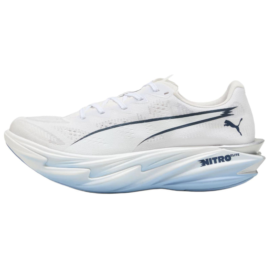 プーマ ディヴィエイト ニトロ Puma Women's Deviate Nitro Elite 4 "PUMA White/Chambray Blue/Persian Blue" 312128-09