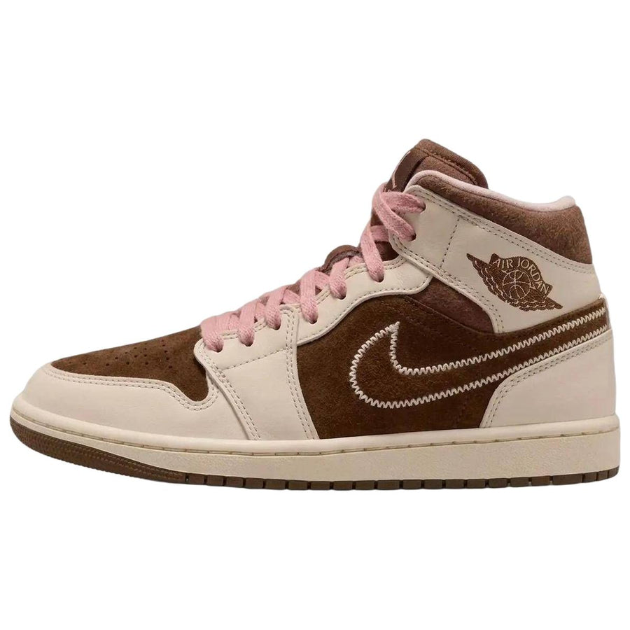 エアジョーダン1 Nike Women's Air Jordan 1 Mid SE "Cacao Wow/Pearl White" IQ7607-200