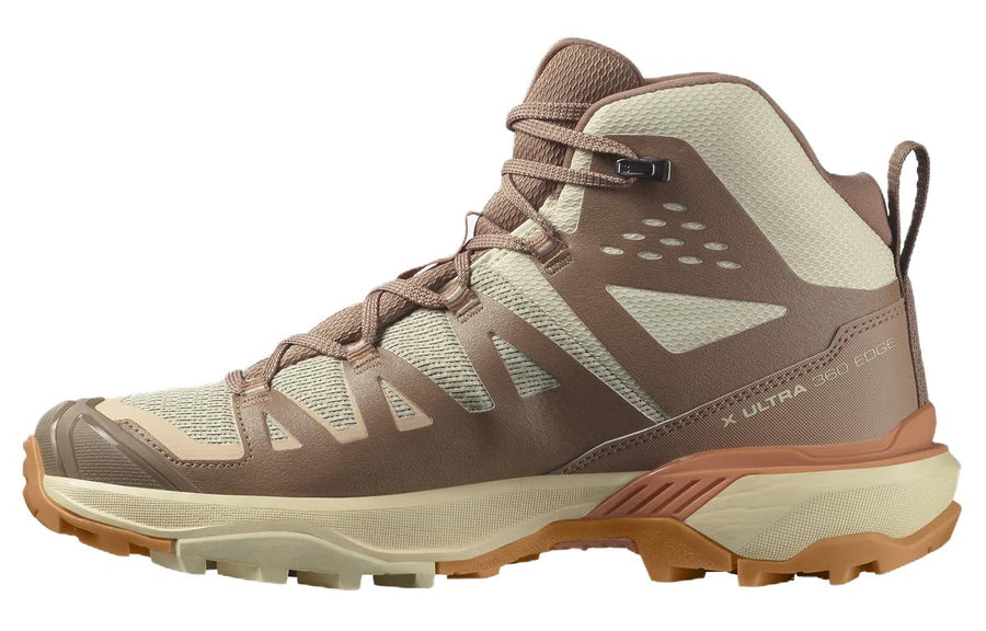 サロモン X ウルトラ Salomon Women's X Ultra 360 Edge Mid GORE-TEX "Shortbread/Raw Umber/Prairie Sunset" L47462700