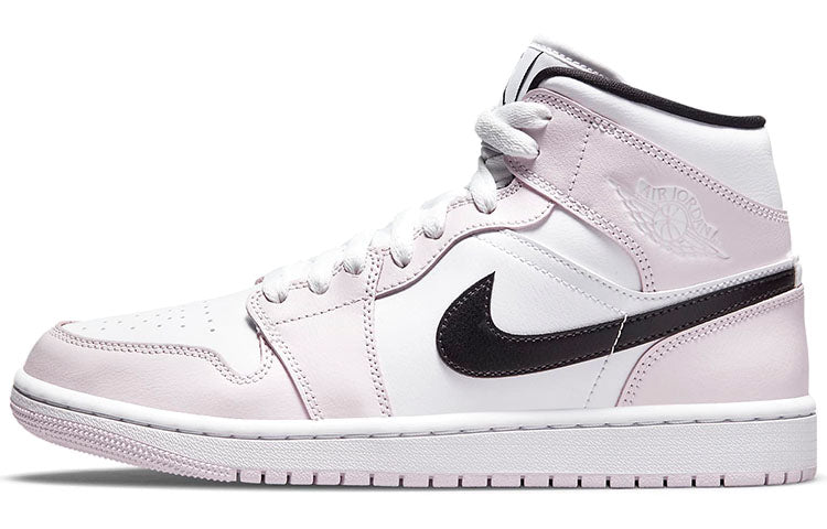エアジョーダン1 Nike Women's Air Jordan 1 Mid "Light Violet/White/Black" BQ6472-500