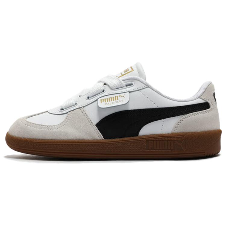プーマ パレルモ Puma Women's Palermo Wide Lace SD "Puma White/Puma Black/Vapor Gray" 402109-01