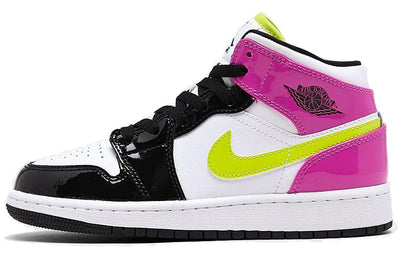 エアジョーダン1 Nike GS Air Jordan 1 Mid "White Black Cyber Pink" CZ9835-100