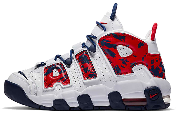 ナイキ エア モア アップテンポ Nike GS Air More Uptempo "White Blue Red Camo" CZ7885-100