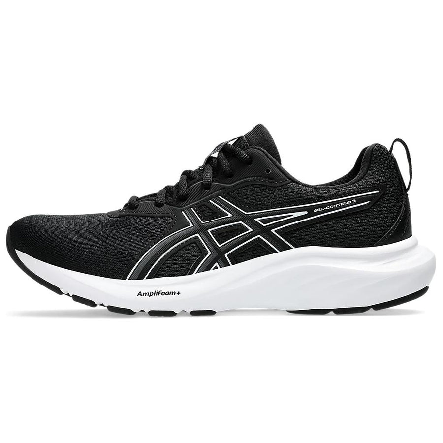 アシックス Asics Women's Gel-Contend 9 Wide "Black/White" 1012B678-002