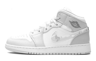 エアジョーダン1 Nike GS Air Jordan 1 Mid "Grey Camo" DD3235-100