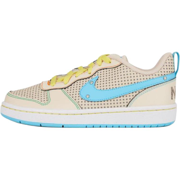 ナイキ Nike GS Court Borough Low Recraft "Sanddrift/Phantom/Opti Yellow/Baltic Blue" IB7726-126